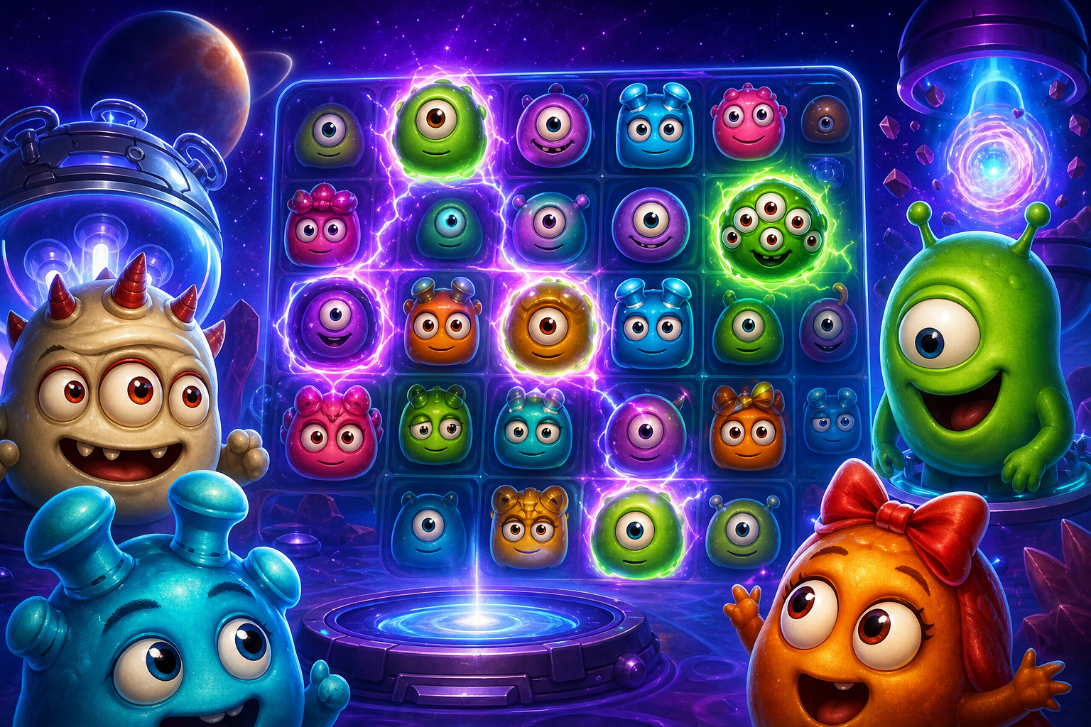 Reactoonz demo: aliens y cluster gratis