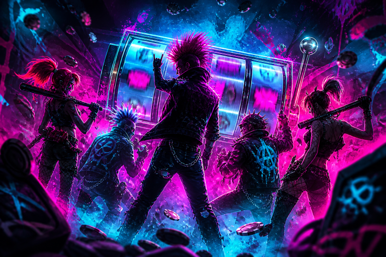 Chaos Crew demo: juega gratis la slot punk de Hacksaw